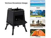 Folding Camp Stove/Portable Wood Burning Stove-Large by Loveliving