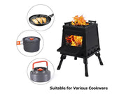 Folding Camp Stove/Portable Wood Burning Stove-Large by Loveliving