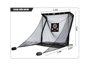 2.5m Z-shaped Golf training net With Side Protection by Loveliving