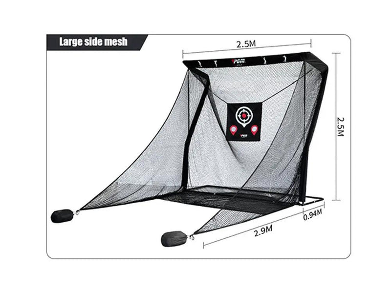 2.5m Z-shaped Golf training net With Side Protection by Loveliving