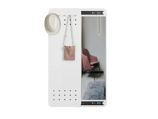 Loveliving Furniture Full Body Mirror with Sliding Peg Board Full Body Mirror with Sliding Peg Board