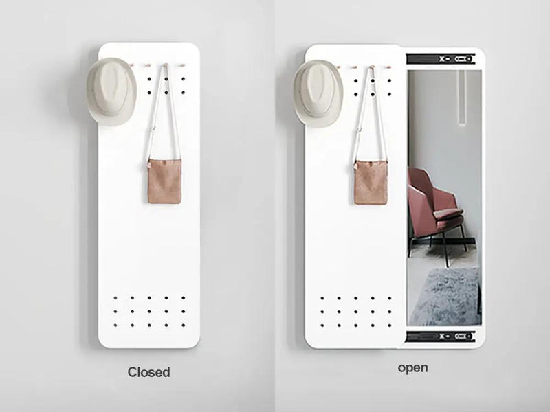 Full Body Mirror with Sliding Peg Board by Loveliving
