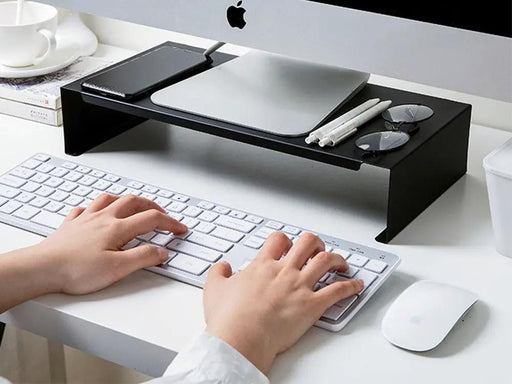 Loveliving Furniture Metal Monitor Desk Stand/Monitor Stand Riser Metal Monitor Desk Stand/Monitor Stand Riser