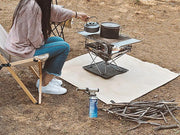 Outdoor Fire Retardant Mat/ Portable Fireproof Grill Mats 100 * 100cm by Loveliving