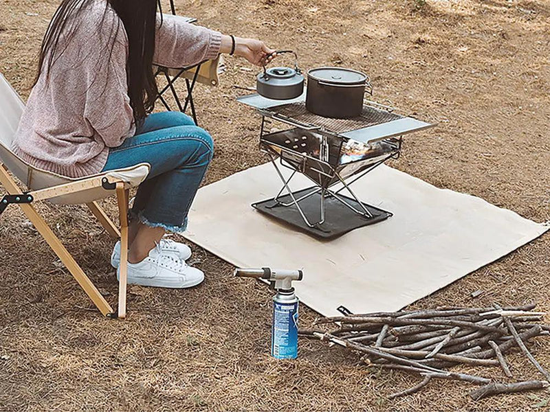 Outdoor Fire Retardant Mat/ Portable Fireproof Grill Mats 100 * 100cm by Loveliving