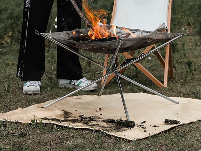 Outdoor Fire Retardant Mat/ Portable Fireproof Grill Mats 100 * 100cm by Loveliving