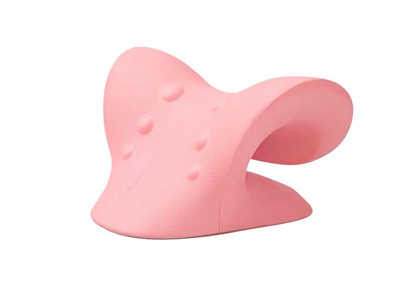 Cervical Care Neck Pillow & Stretcher -Pink by Loveliving