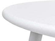 Round Metal Side Table-White by Loveliving
