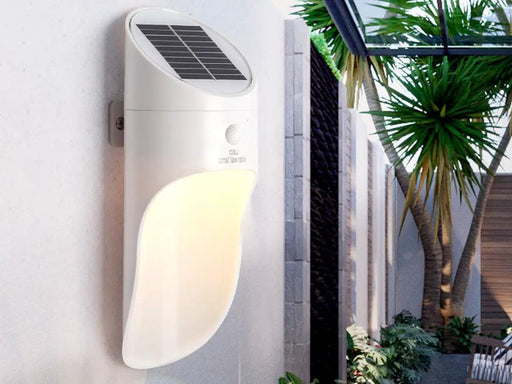 Loveliving Home & Living LED Solar Wall Light/Waterproof Garden Lamp-White LED Solar Wall Light/Waterproof Garden Lamp-White
