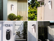 LED Solar Wall Light/Waterproof Garden Lamp-White by Loveliving