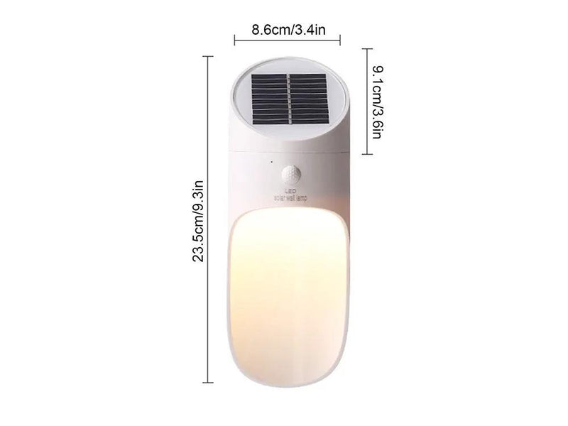 LED Solar Wall Light/Waterproof Garden Lamp-White by Loveliving