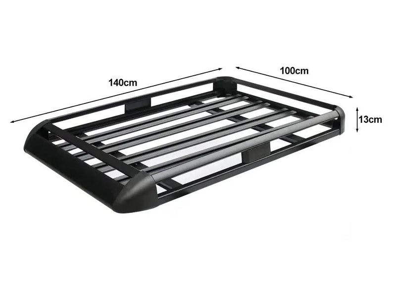 Aluminium Roof Rack Basket Tray Luggage Cargo Carrier 100*140cm by Loveliving