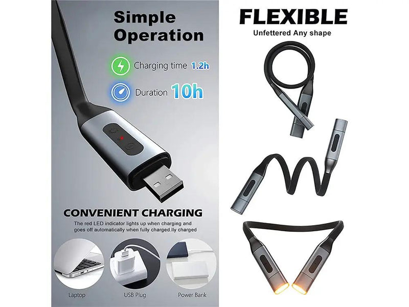 360° Adjustable Neck Reading Light Book Light by Loveliving