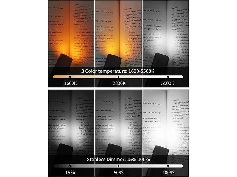 360° Adjustable Neck Reading Light Book Light by Loveliving