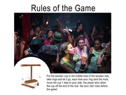 Ring Toss Tabletop Game-Dark Wood by Loveliving