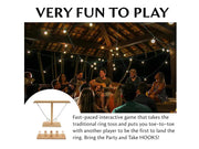 Ring Toss Tabletop Game-Natural Wood by Loveliving