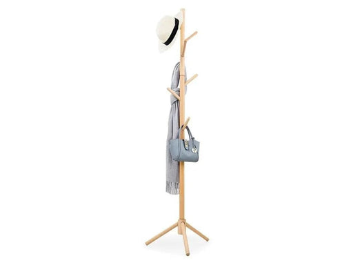Loveliving Solid Wood Coat Rack with 8 Hooks - Nature Solid Wood Coat Rack with 8 Hooks - Nature