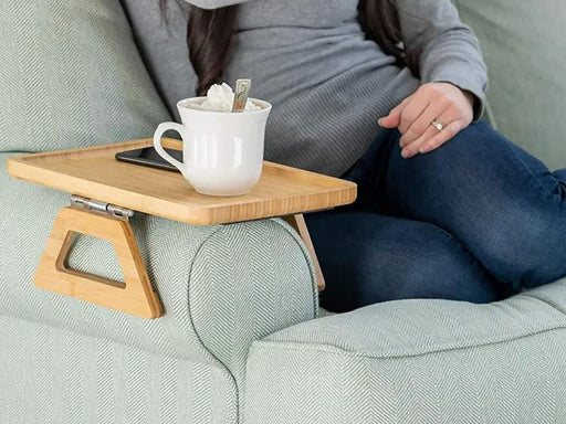 Loveliving Furniture Portable Couch Arm Tray Table Portable Couch Arm Tray Table