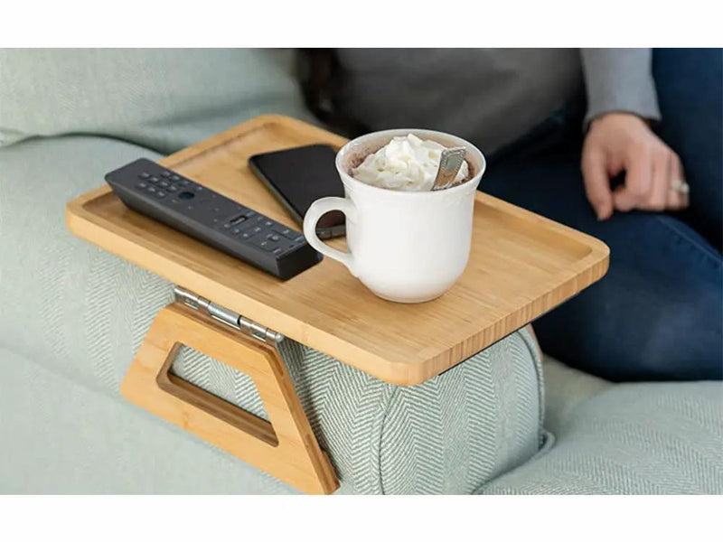 Portable Couch Arm Tray Table by Loveliving