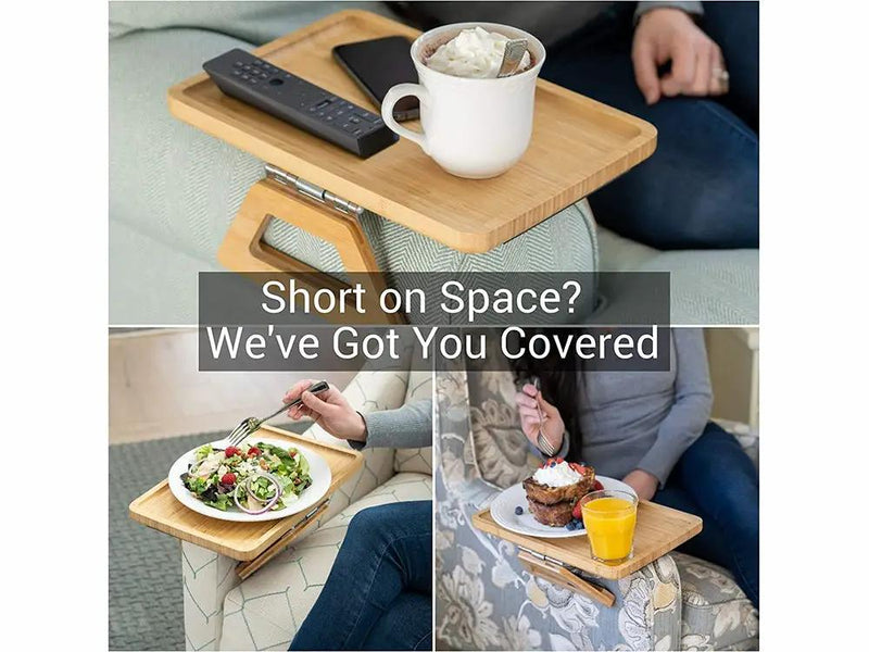 Portable Couch Arm Tray Table by Loveliving