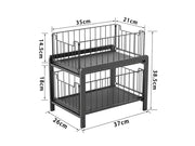 2 Tier Sliding Basket Organizer for Cabinets by Loveliving