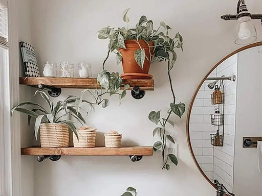 Pipe Shelf Brackets for DIY Floating Shelves-Set of 6 – view 2