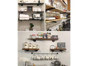 Pipe Shelf Brackets for DIY Floating Shelves-Set of 6 by Loveliving