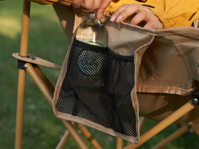 Outdoor Folding Camping Chair-Yellow by Loveliving