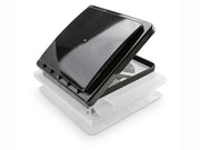 RV Roof Vent Fan 12V with Manual Riser Black Lid 280X280mm by Loveliving