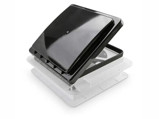 RV Roof Vent Fan 12V with Manual Riser Black Lid 280X280mm – view 2