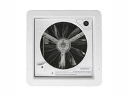 RV Roof Vent Fan 12V with Manual Riser Black Lid 280X280mm by Loveliving