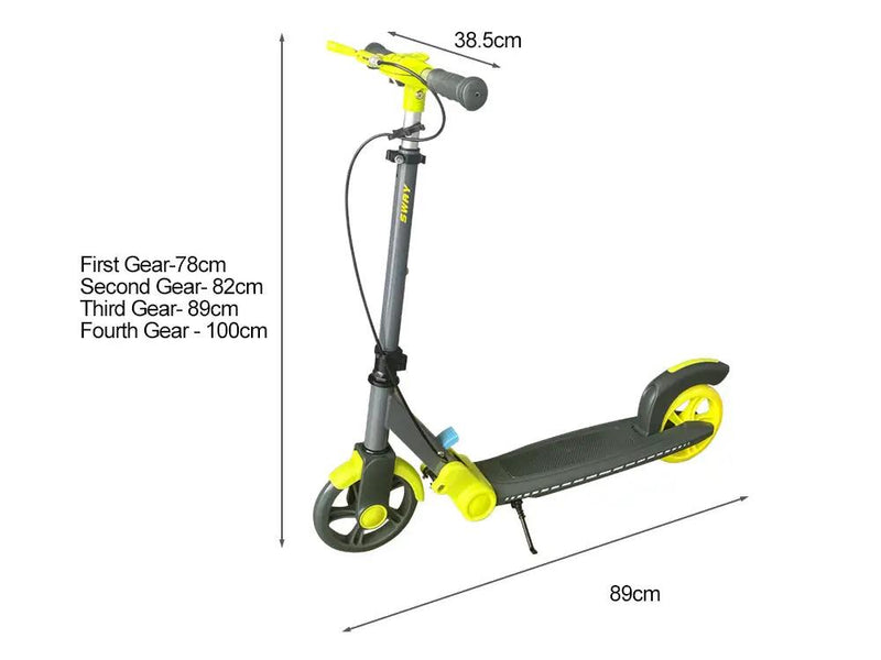 Kid Scooter-Dark Grey+Green by Loveliving