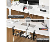 40cm Under Desk Cable Management Rack by Loveliving