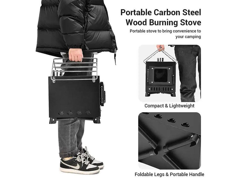 Portable Camping Wood Stove-Small by Loveliving