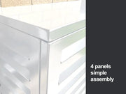 2mm Thickness Aluminium Heat Pump Cover- White-Small by Loveliving