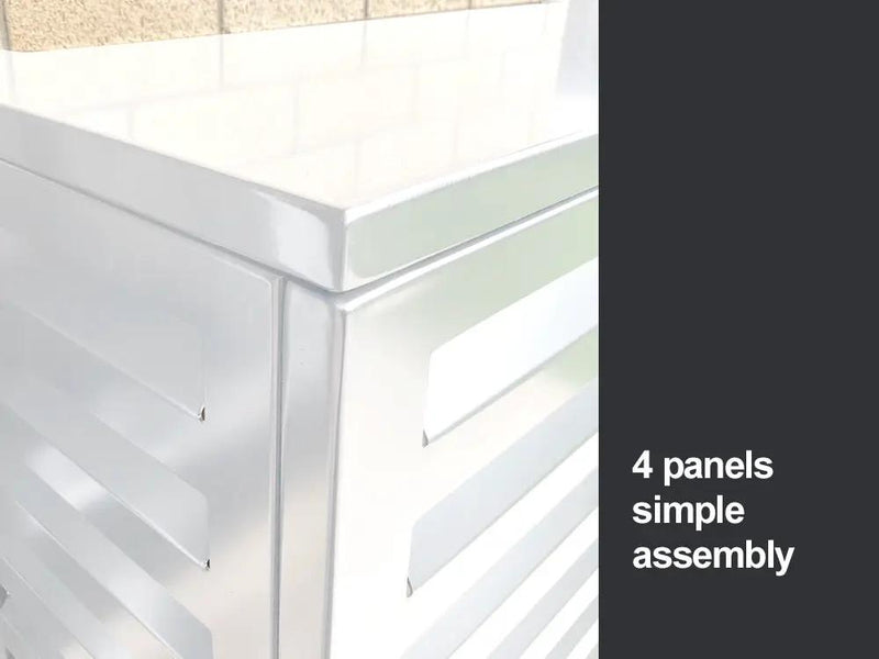 2mm Thickness Aluminium Heat Pump Cover- White-Small by Loveliving