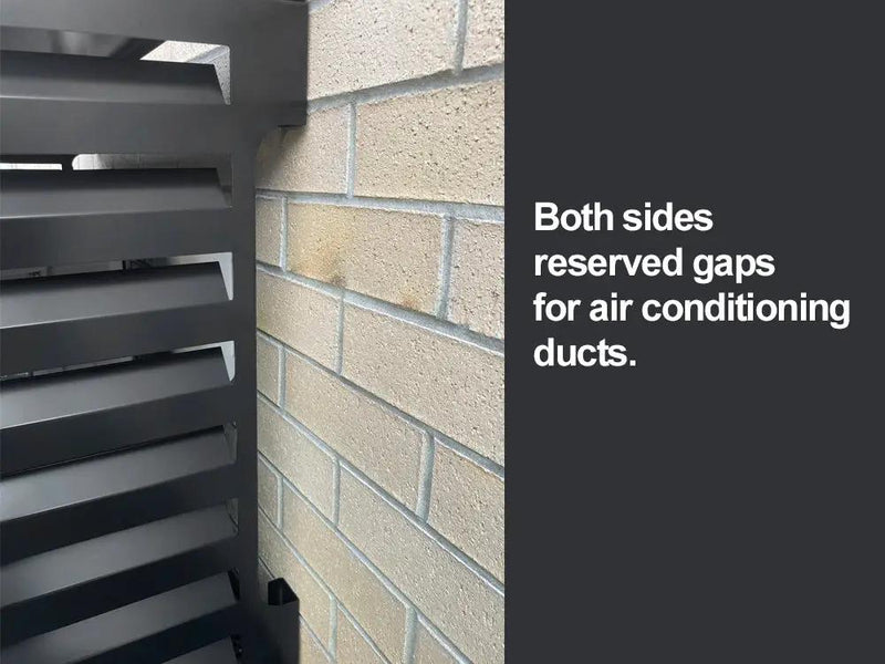 2mm Thickness Aluminium Heat Pump Cover- Black-Small by Loveliving