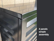 2mm Thickness Aluminium Heat Pump Cover- Black-Small by Loveliving