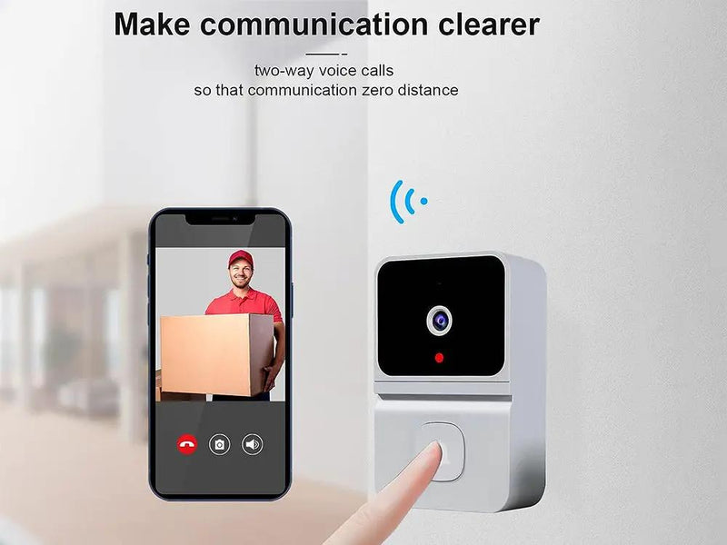Wireless Doorbell Camera-White by Loveliving