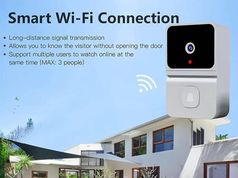 Wireless Doorbell Camera-White by Loveliving