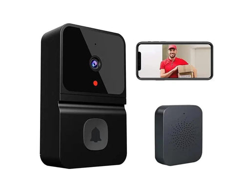 Loveliving Home & Living Wireless Doorbell Camera-Black Wireless Doorbell Camera-Black