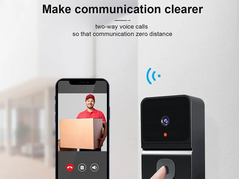 Wireless Doorbell Camera-Black by Loveliving