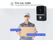 Wireless Doorbell Camera-Black by Loveliving