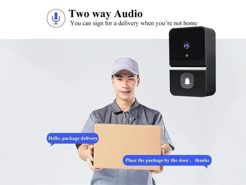 Wireless Doorbell Camera-Black by Loveliving