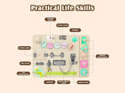 Montessori Activity Educational Learning Busy Board by Loveliving