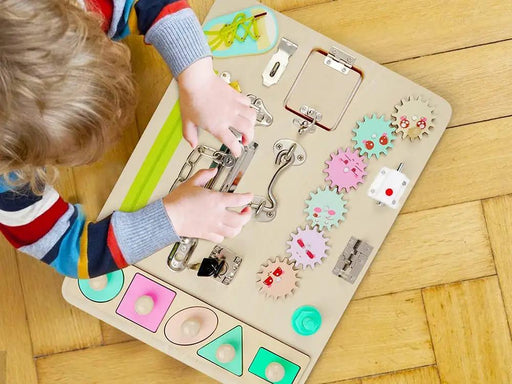 Montessori Activity Educational Learning Busy Board – view 2