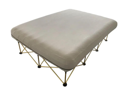 Folding Camping Bed with Inflatable Air Mattress and Carry Bag-Queen by Loveliving