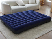 Folding Camping Bed with Inflatable Air Mattress and Carry Bag-Queen by Loveliving