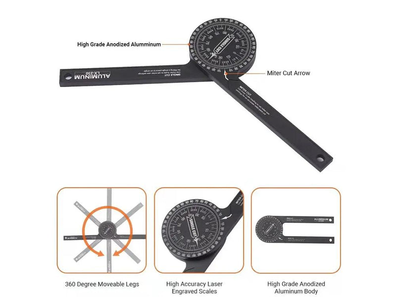 360° Miter Saw Protractor by Loveliving