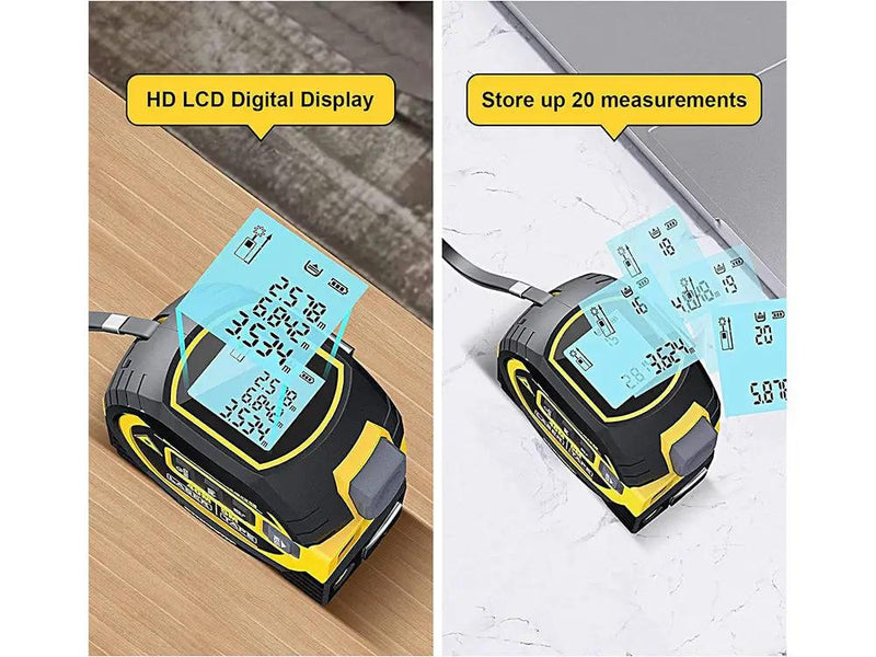 3 in 1 Digital Laser Distance Meters with LCD Display by Loveliving